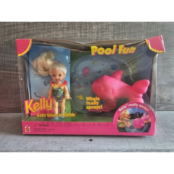 Mattel Toys Vintage Pool Fun Kelly Baby Sister Of Barbie Spraying